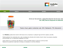 Tablet Screenshot of modulos.com